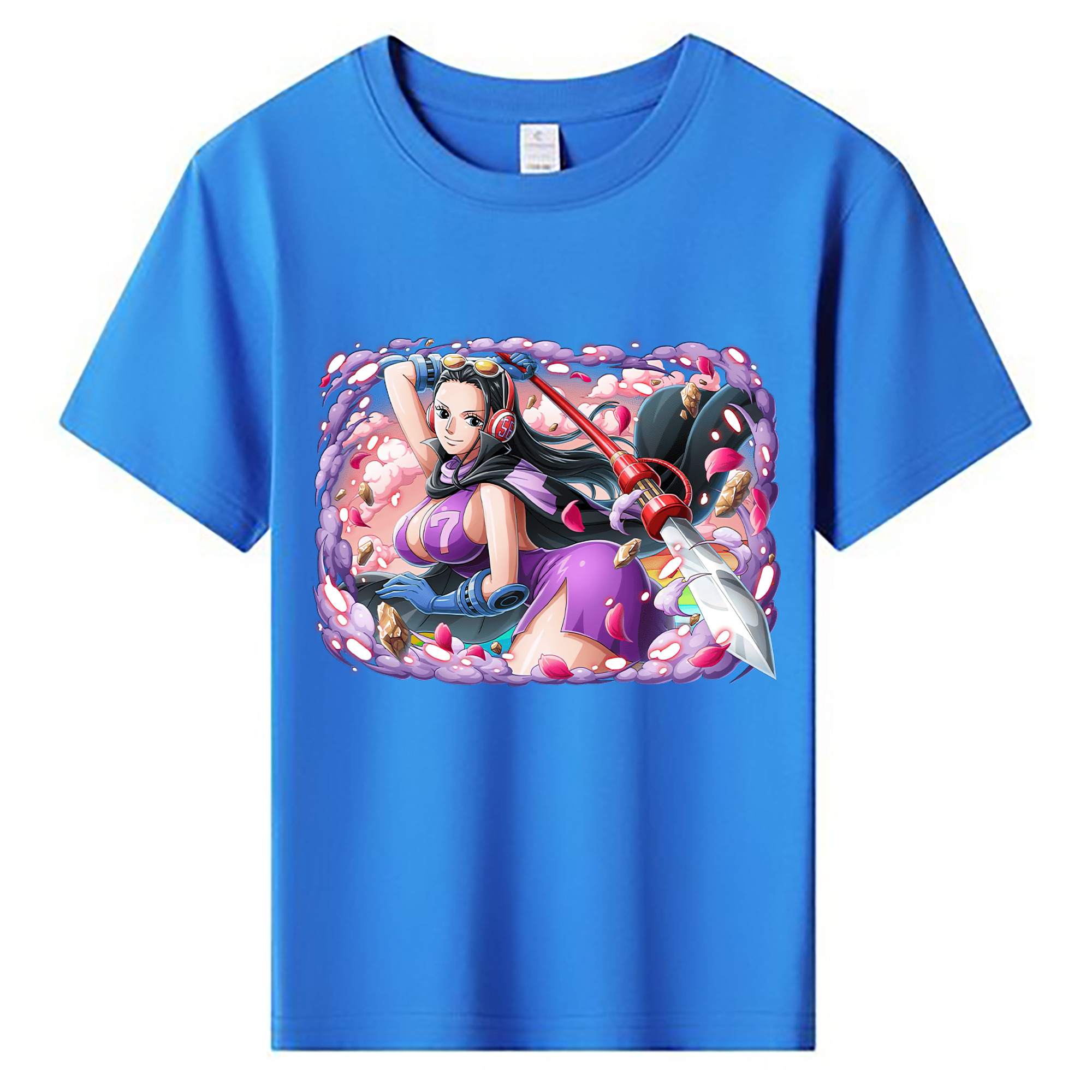 ワンピース ニコ・ロビン ONE PIECE Nico Robin 綿100％キッズTシャツ（フロントプリント）